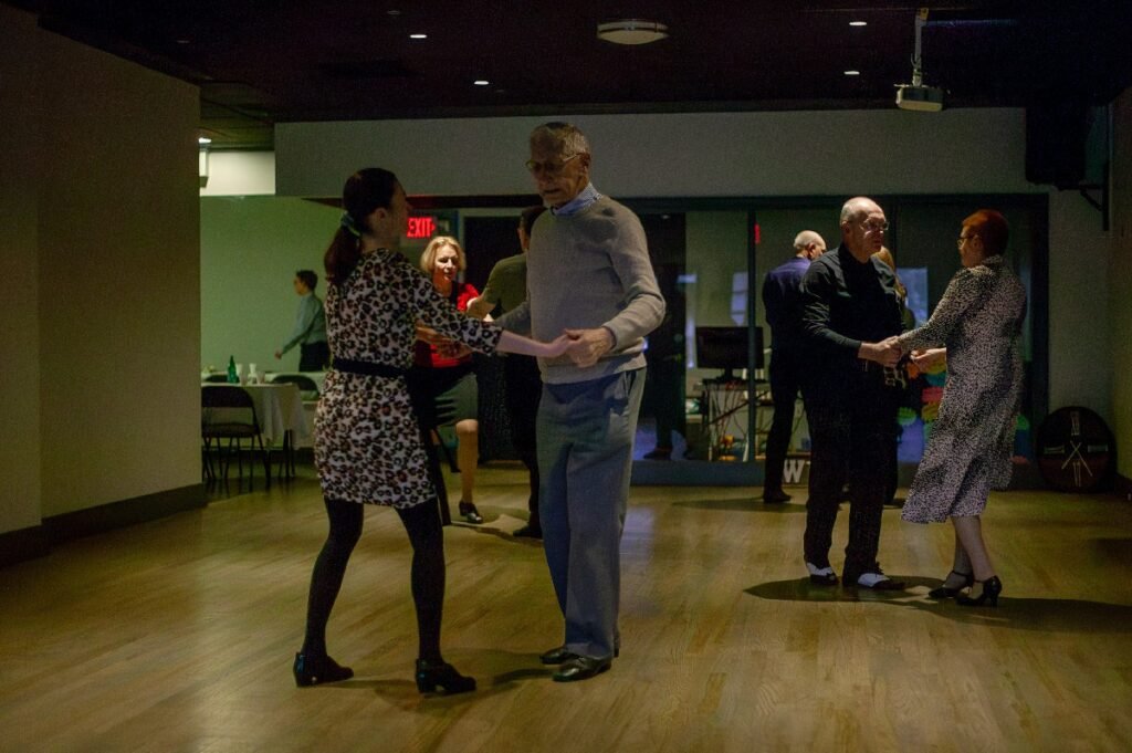 Couples enjoying dance practice at Moonlight Ballroom